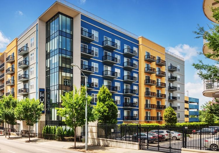 Building Exterior at Hue luxury apartment homes in Raleigh, NC