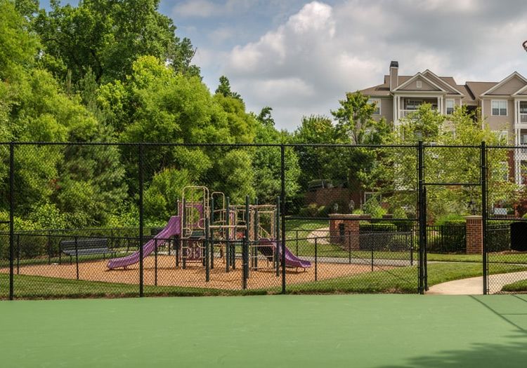 Basketball Court and Playground at Preserve at Brier Creek luxury apartment homes in Raleigh, NC