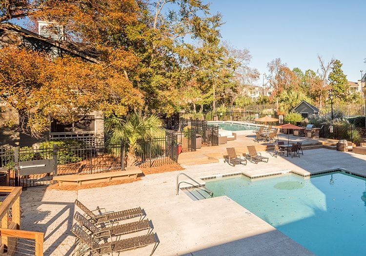 Pool at Quarterdeck at James Island luxury apartment homes in Charleston, SC