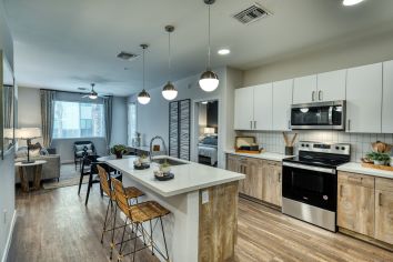 Kitchen and Living Room at MAA Central Ave in Phoenix, AZ