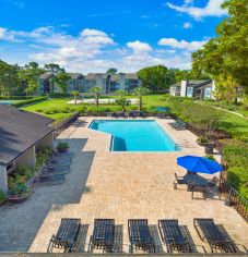 Aerial Pool at Lakeside Apartments in Jacksonville, FL