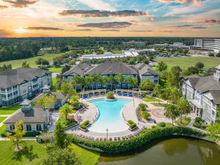 Aerial pool at Lighthouse at Fleming Island in Jacksonville, FL