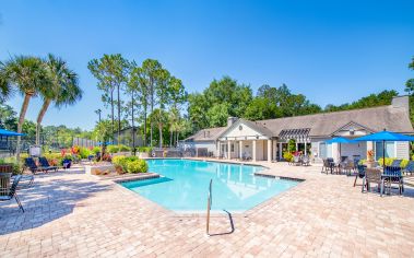 Pool at Woodhollow luxury apartment homes in Jacksonville, FL