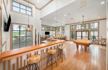 Game room at MAA Crosswater luxury apartment homes in Windermere, FL