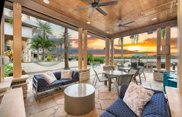 Pool lounge at MAA Crosswater luxury apartment homes in Windermere, FL