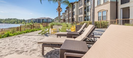 Outdoor Seating at MAA Crosswater luxury apartment homes in Orlando, FL