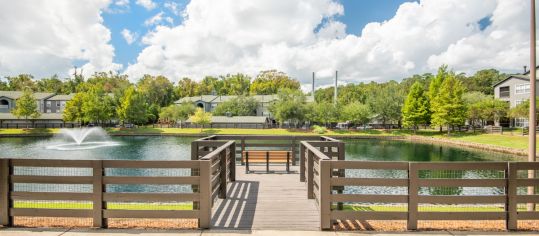Dock at Verandas at Southwood luxury apartment homes in Tallahassee, FL