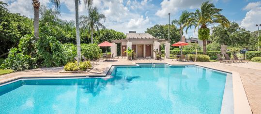 Pool at Belmere luxury apartment homes in Tampa, FL