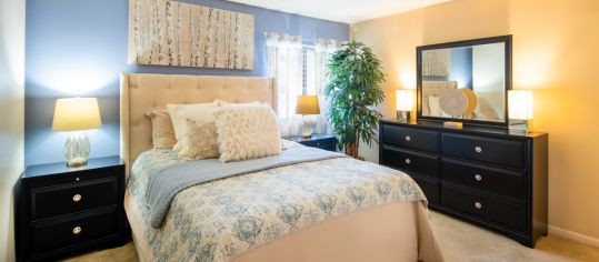 Bedroom at Belmere luxury apartment homes in Tampa, FL