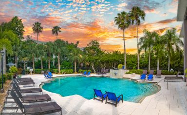 Pool at MAA Bay View luxury apartment homes in Tampa, FL