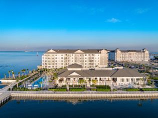 Aerial at MAA Breakwater luxury apartment homes in Tamps, FL
