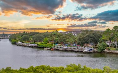 Boats at MAA Rocky Point luxury apartment homes in Tampa, FL