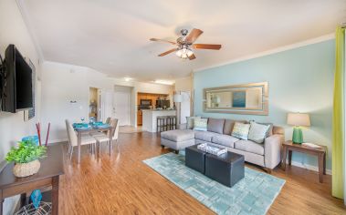 Model Living Room at MAA Tampa Oaks in Tampa, FL