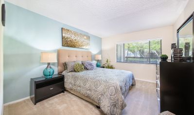 Bedroom at The Links at Carrollwood luxury apartment homes in Tampa, FL