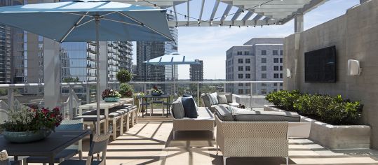 Terrace Lounge at MAA Midtown luxury apartment homes in Atlanta, GA