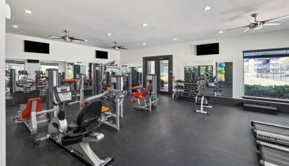 Fitness center at MAA Avala luxury apartment homes in Pooler, GA