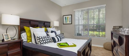 Model Bedroom at MAA Hammocks luxury apartment homes in Savannah, GA