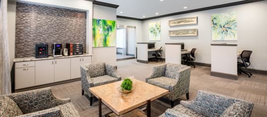 Business Center at The Denton luxury apartment homes in Kansas City, MO