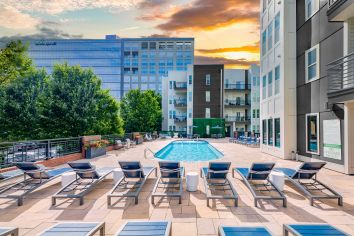 Pool at MAA 1225 luxury apartment homes in Charlotte, NC