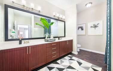 Bathroom at MAA Ballantyne luxury apartment homes in Charlotte, NC