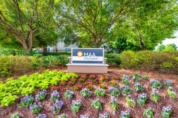 Sign at MAA City Grand luxury apartment homes in Charlotte, NC