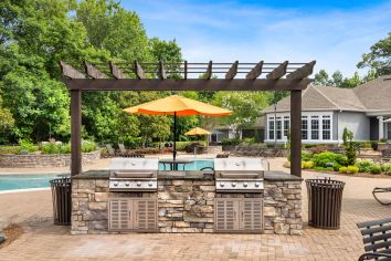 Grill area at MAA Prosperity Creek luxury apartment homes in Charlotte, NC