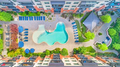 Pool at MAA Reserve luxury apartment homes in Charlotte, NC