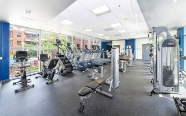 Fitness center at MAA South Line luxury apartment homes in Charlotte, NC