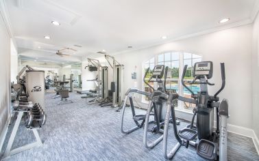 Fitness center at MAA University Lake luxury apartment homes in Charlotte, NC