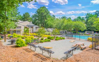 Outdoor Seating Area at MAA Duke Forest luxury apartment homes in Durham, NC