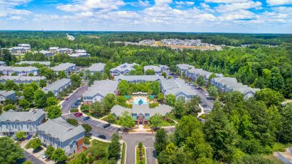 Aerial at MAA Research Park luxury apartment homes in Durham, NC