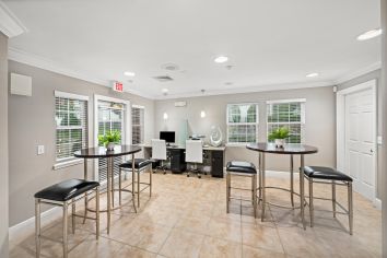 Business center at MAA Arringdon luxury apartment homes in Morrisville, NC