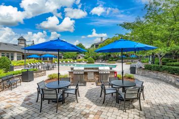 Grilling at MAA Arringdon luxury apartment homes in Morrisville, NC