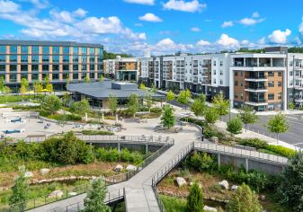 Burdens creek at MAA Nixie luxury apartment homes in Durham, NC