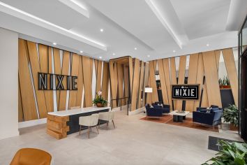 Leasing center at MAA Nixie luxury apartment homes in Durham, NC