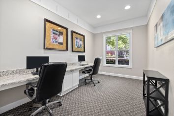 Business center at MAA Providence luxury apartment homes in Raleigh, NC