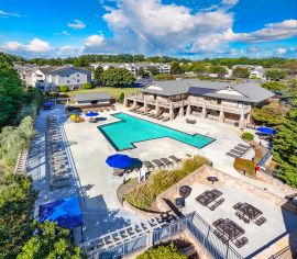 Pool at MAA Trinity luxury apartment homes in Raleigh, NC