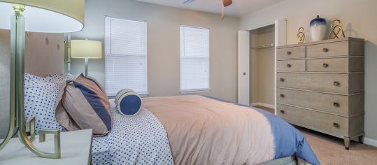 Bedroom at MAA Hampton Pointe luxury apartment homes in Charleston, SC