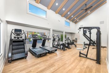 Fitness center at MAA Runaway Bay luxury apartment homes in Mt. Pleasant, SC