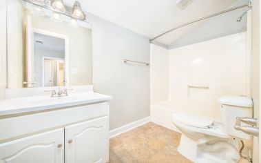 Bathroom at MAA Spring Creek luxury apartment homes in Greenville, SC