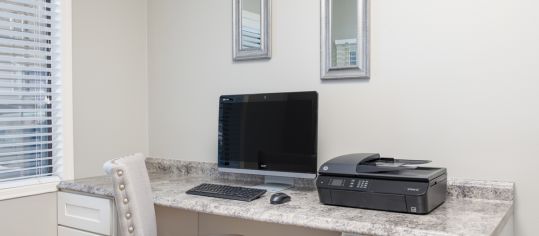 Business Center at MAA Tanglewood luxury apartment homes in Anderson, SC