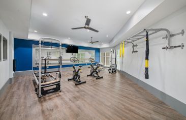 Fitness center at MAA Acklen luxury apartment homes in Nashville, TN