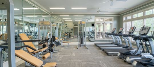 Fitness center at MAA Sam Ridley luxury apartment homes in Nashville, TN