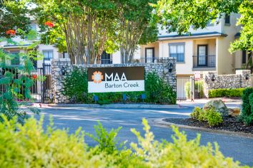 Exterior signage at MAA Barton Creek in Austin, TX