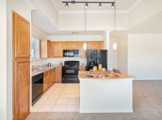 Kitchen at MAA Wells Branch luxury apartment homes in Austin, TX