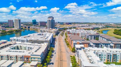 Aerial at MAA Bella Casita luxury apartment homes in Dallas, TX