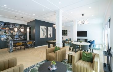 Clubhouse at MAA Cathedral Arts Luxury apartment homes in Dallas, TX