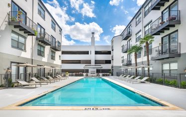 Pool at MAA North Hall luxury apartment homes in Dallas, TX