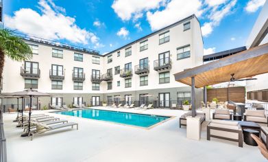 Pool at MAA North Hall luxury apartment homes in Dallas, TX
