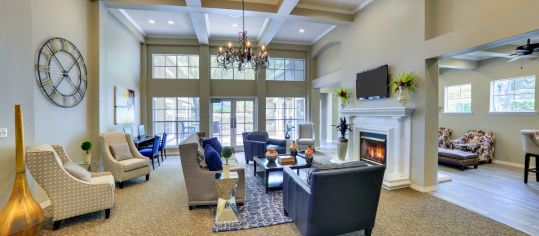 Clubhouse at MAA Valley Ranch luxury apartment homes in Dallas, TX